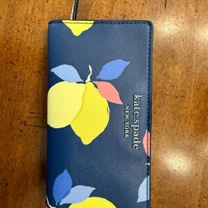 Kate Spade Navy Wallet with Lemon Zest